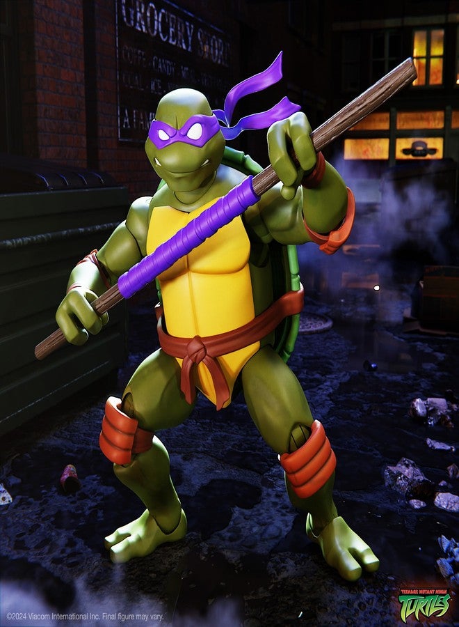 Super7 ULTIMATES! Teenage Mutant Ninja Turtles Donatello - 7" TMNT Action Figure with Accessories Classic Cartoon Collectibles and Retro Toys - Image 3